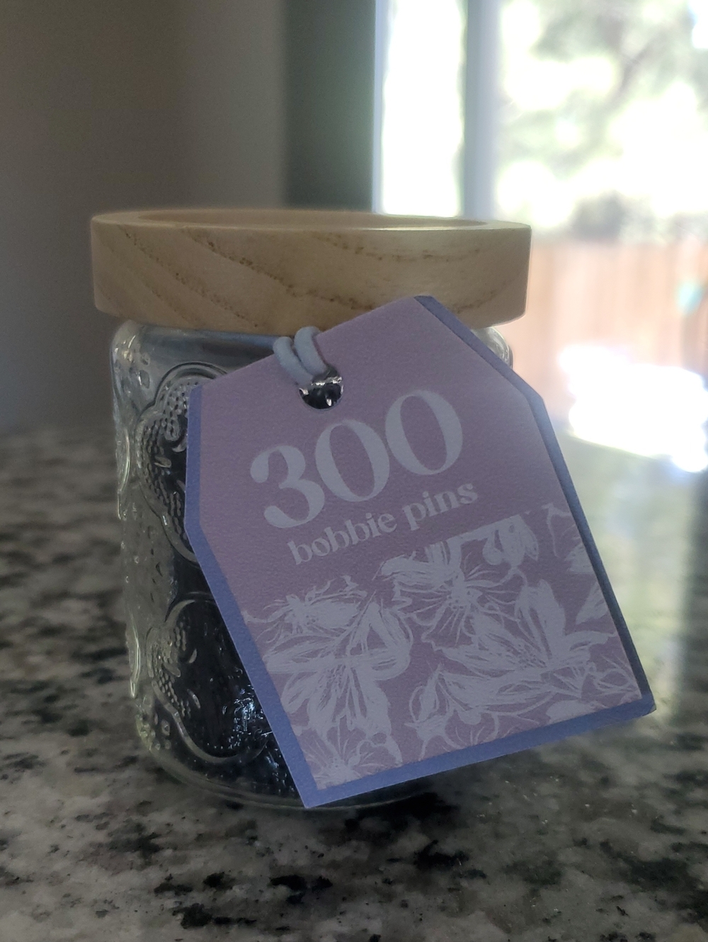NWOT 300 Bobbie Pins Hair Accessory Pack In Glass Jar